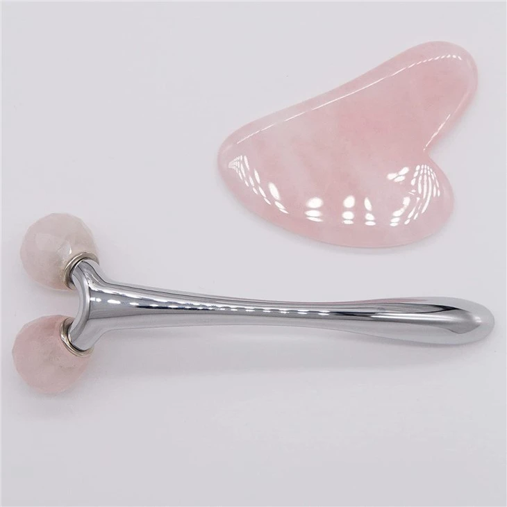 Jade Gua Sha & 3D Jade Globular Roller Massager