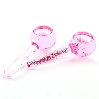 Glitter Pink Beauty Tool Facial Cooling Globes