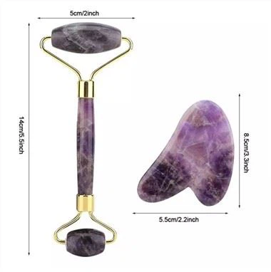 Alat Penggelek Jed Amethyst Tanpa Bunyi Dan Guasha