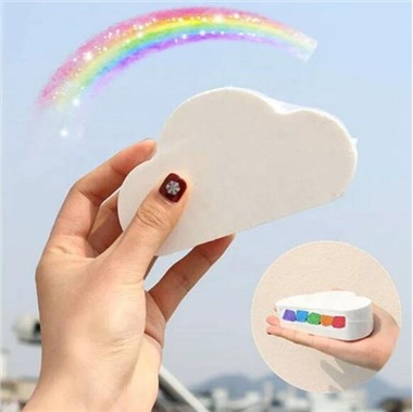 Bom mandi pelangi awan