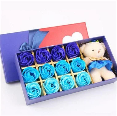 Bunga sabun mawar dengan hadiah pesta hiasan wangi semulajadi